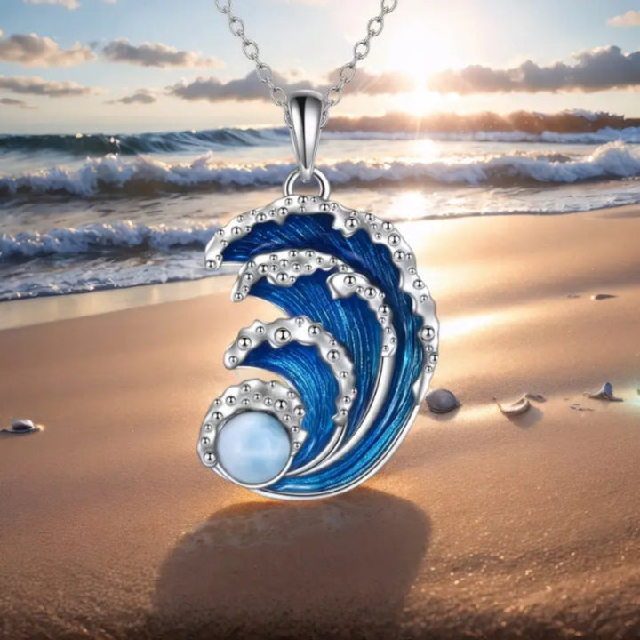 Collier Argent Bright Wave