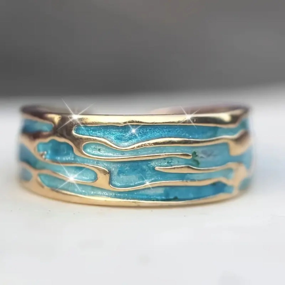 Bague en Or Dune Bleue