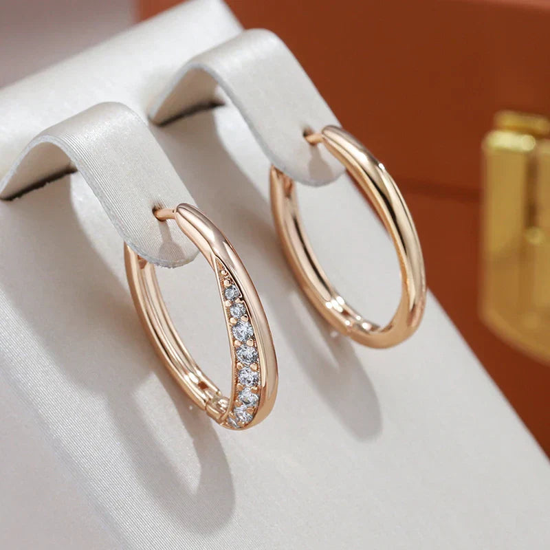 Boucles d'oreilles créoles en or luxueuses