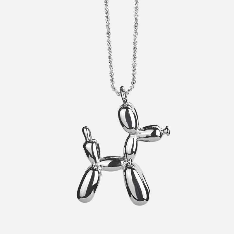 Pendentif en Forme de Chien Ballon en Or