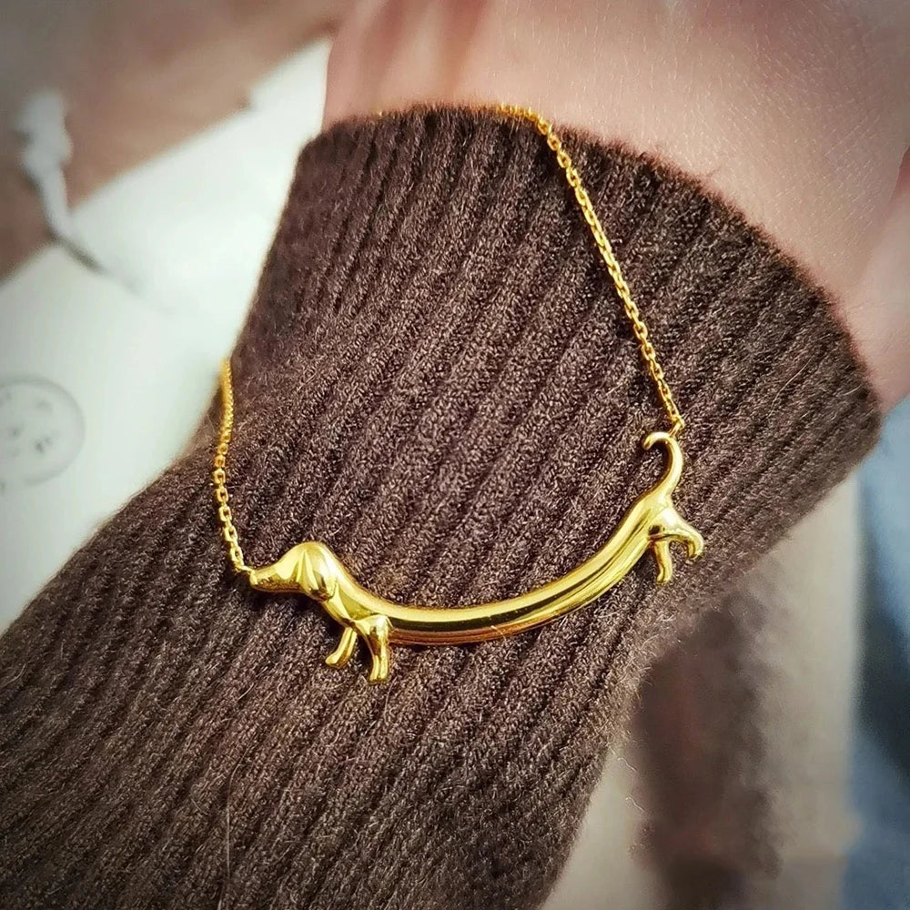Collier Teckel Doré