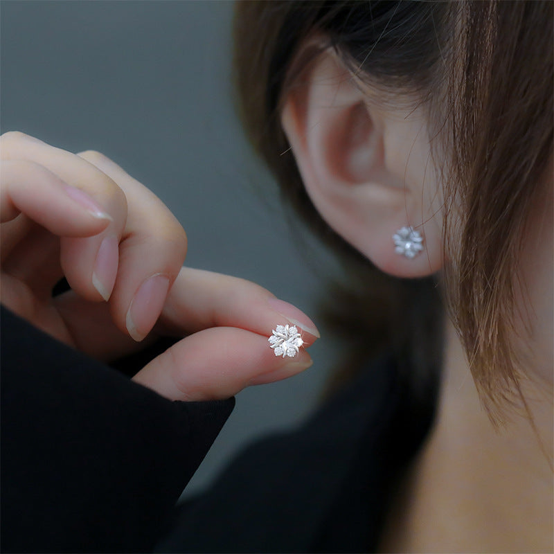 Boucles d'oreilles Camille | Or blanc 18k