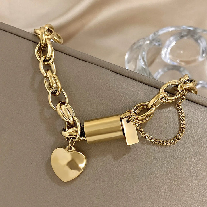 Bracelet Épaissi Réconfortant | Or Blanc
