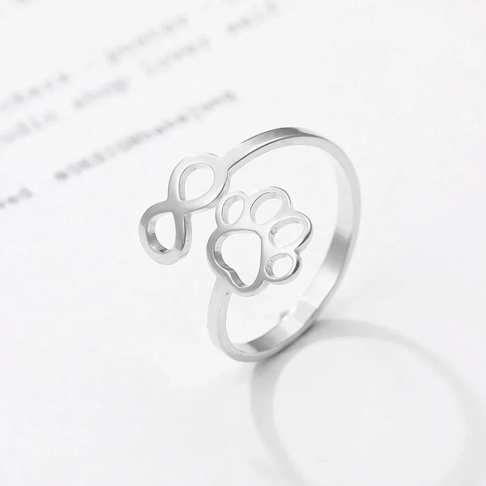 Bague Infini Ajustable – Acier Inoxydable