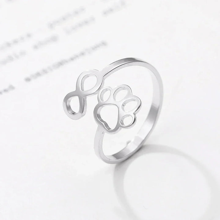Bague Infini Ajustable en Acier Inoxydable