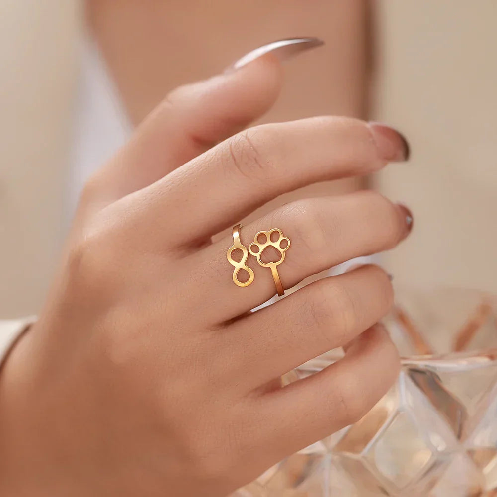 Bague Infini Ajustable – Acier Inoxydable