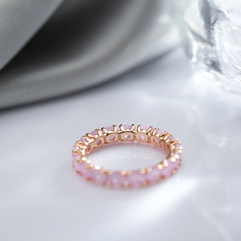 Bague en Zircon Ronde de Luxe