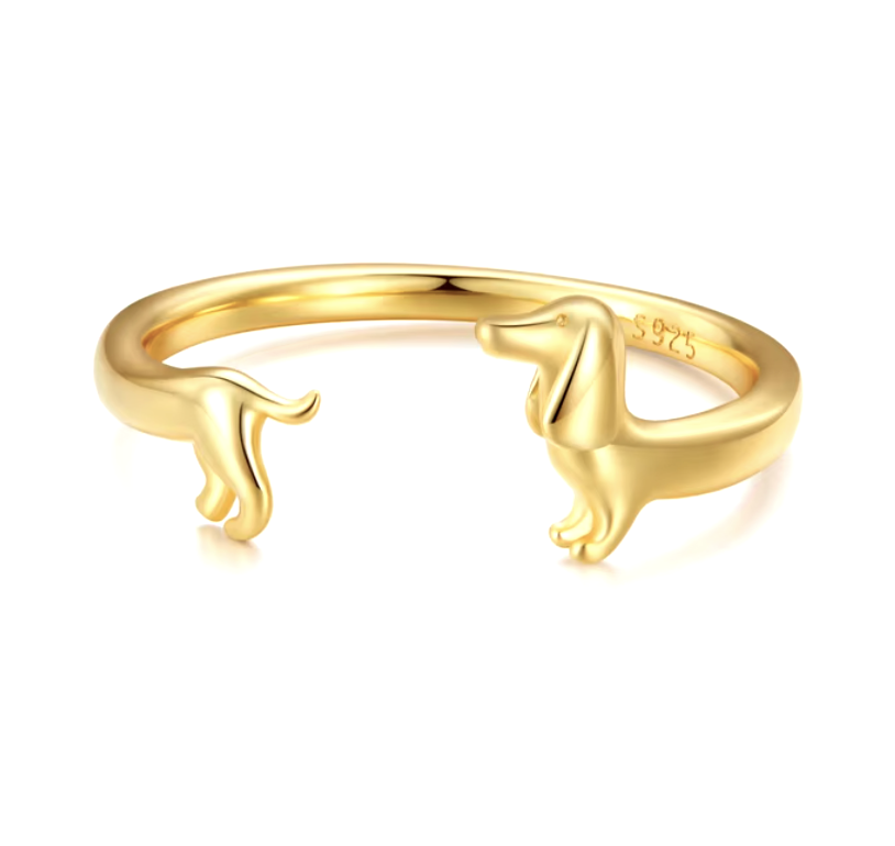 Bague Enveloppante Teckel - Pour L'Amour De Votre Chiot