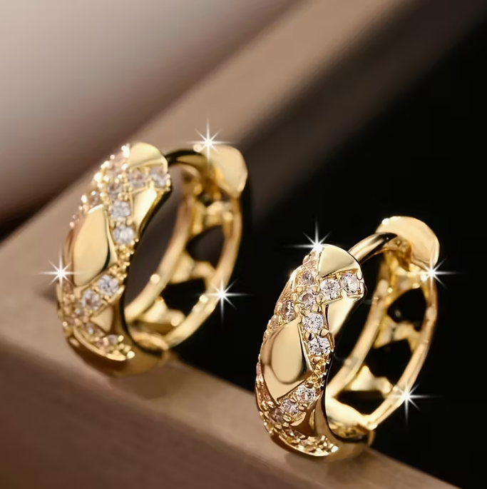 Boucles d'oreilles créoles Luxe Éclat Intemporel