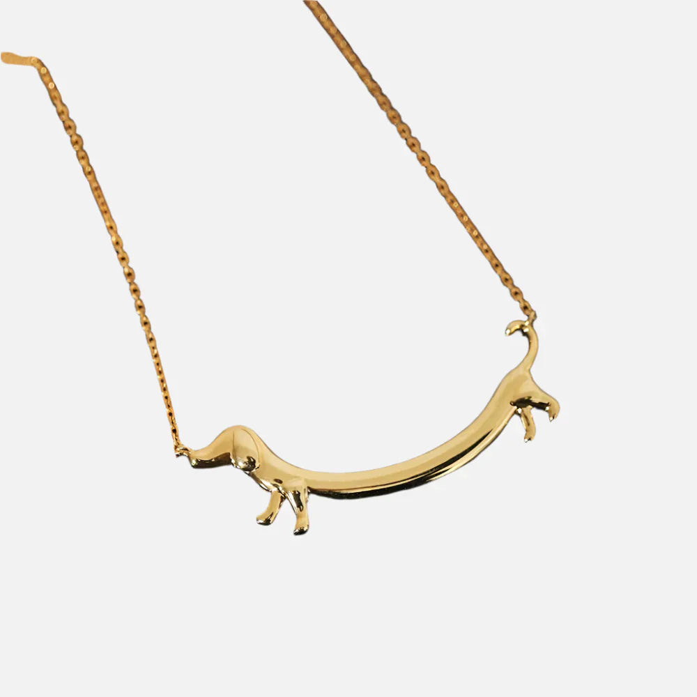 Collier Teckel en Ton Or