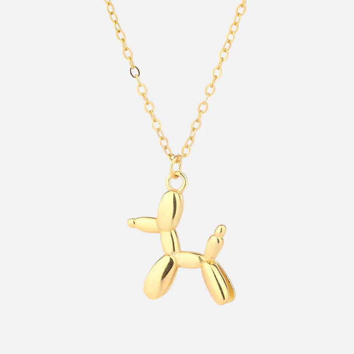Pendentif en Forme de Chien Ballon en Or