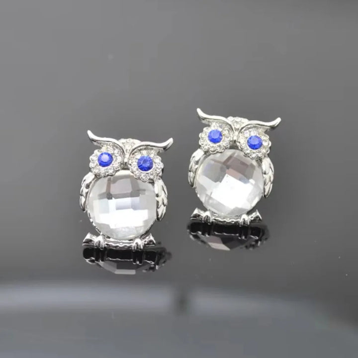 Collier Pendentif Hibou en Cristal