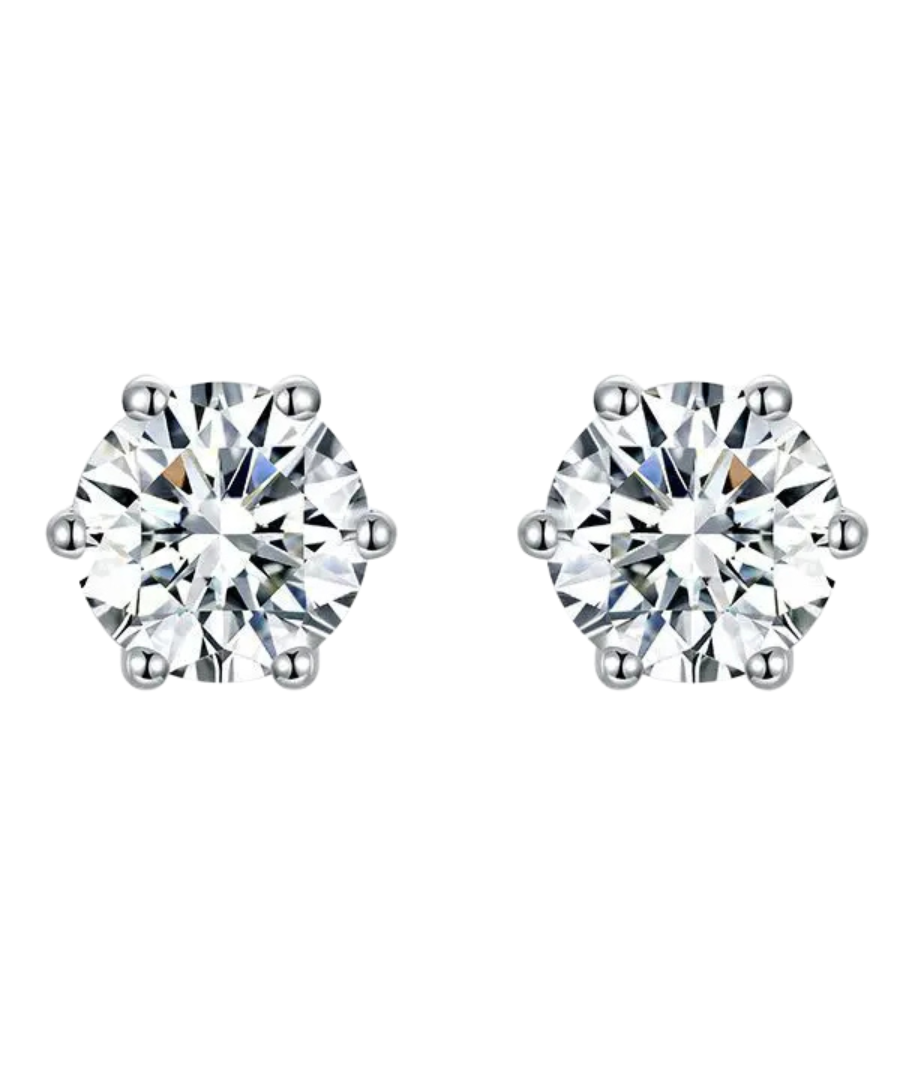Boucles d'oreilles Destinee | Or blanc 18k