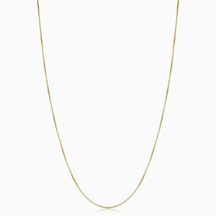 Collier Bodega Box | Or Blanc