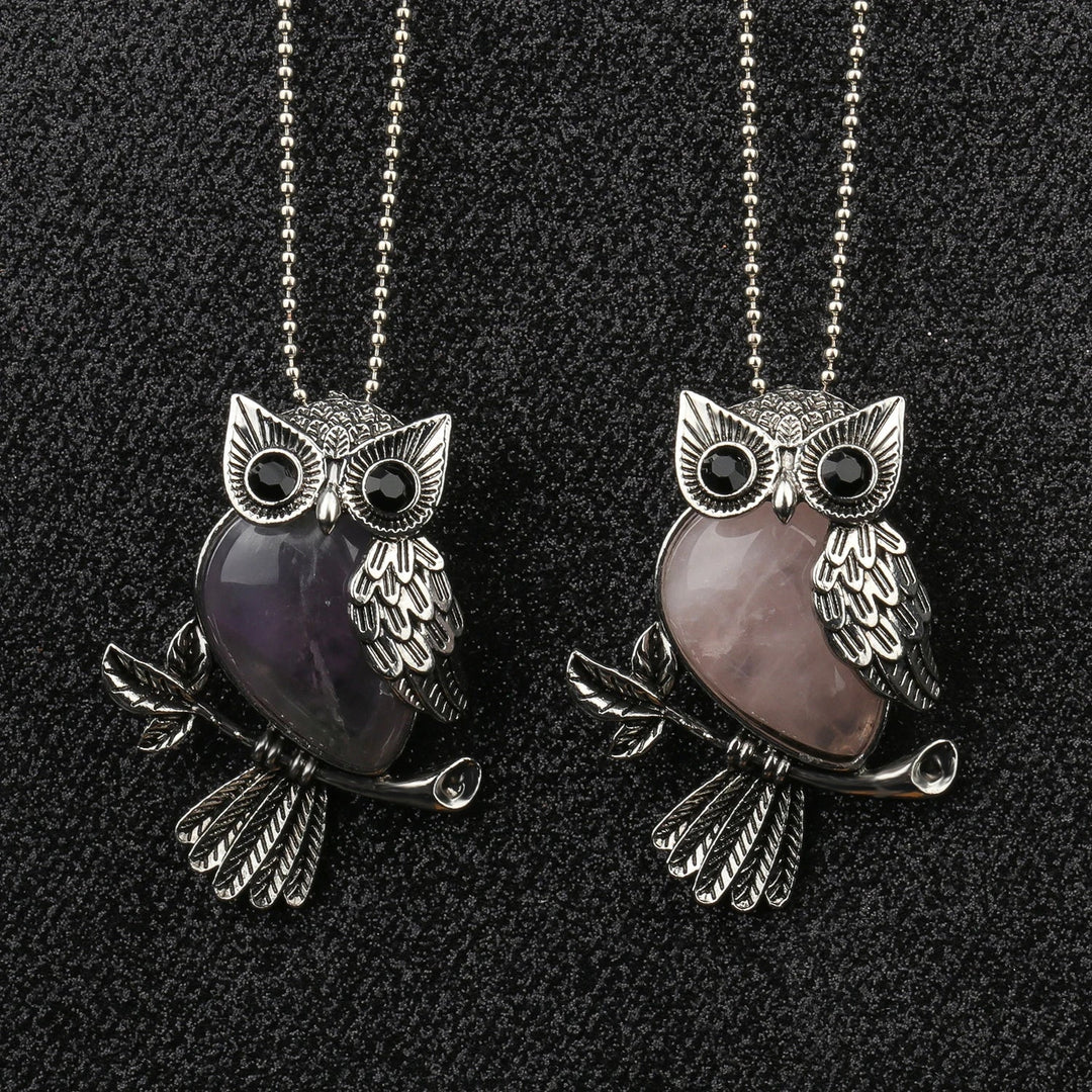 Pendentif en Cristal de Hibou Sagesse