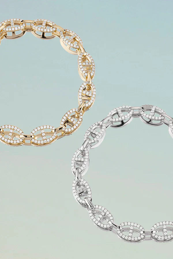 Bracelet Isla Marina | Or Blanc