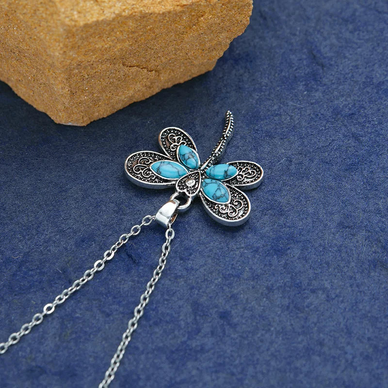 Collier Pendentif Argent Libellule