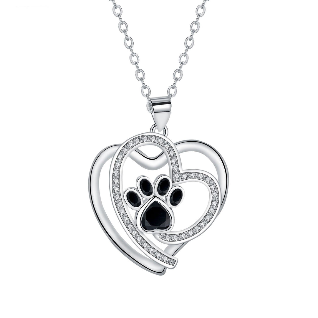 Collier Clavicule avec Empreinte de Patte Mignonne