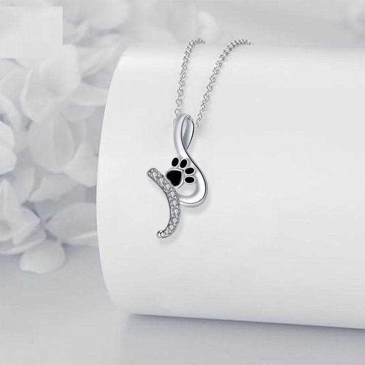 Collier Pendentif avec Empreinte de Patte