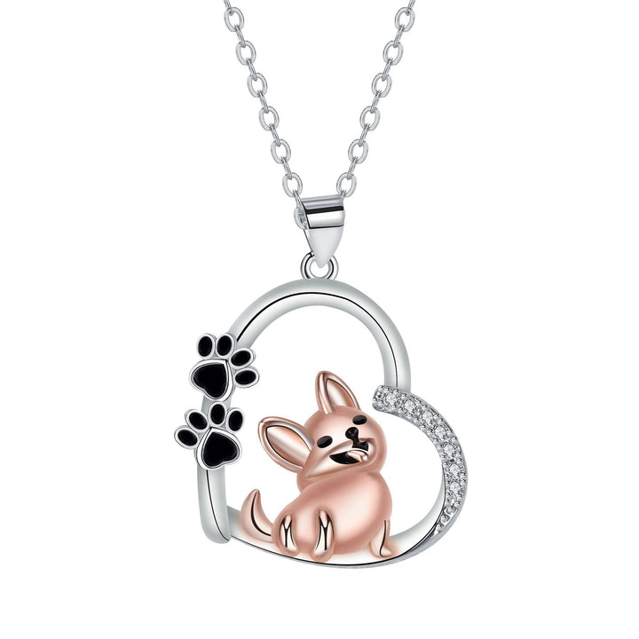 Jolie Pendentif en Forme de Cœur pour Chien