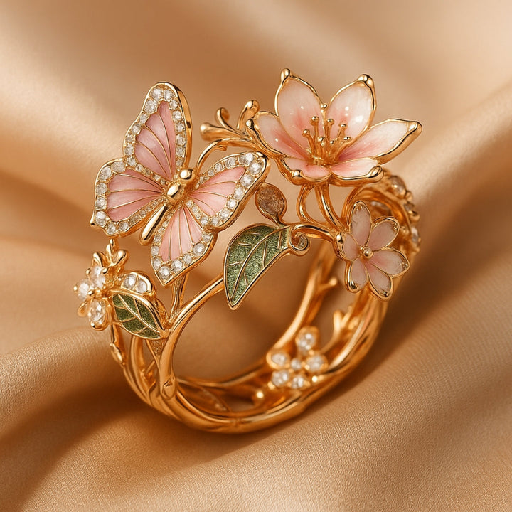 Bague en Zirconia Papillon Naturel Éclatant