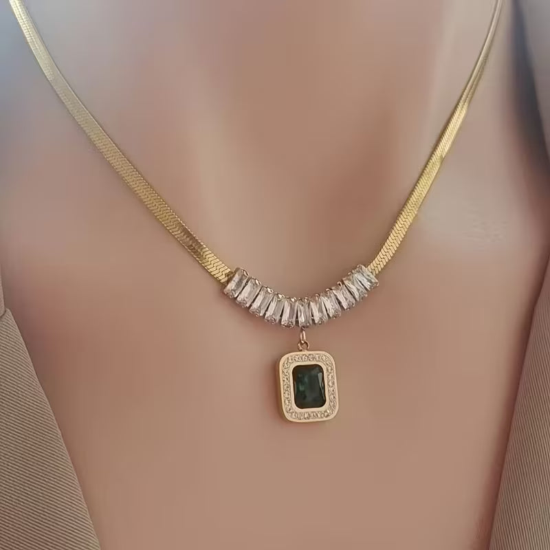 Collier Regalia Prism Émeraude | Or