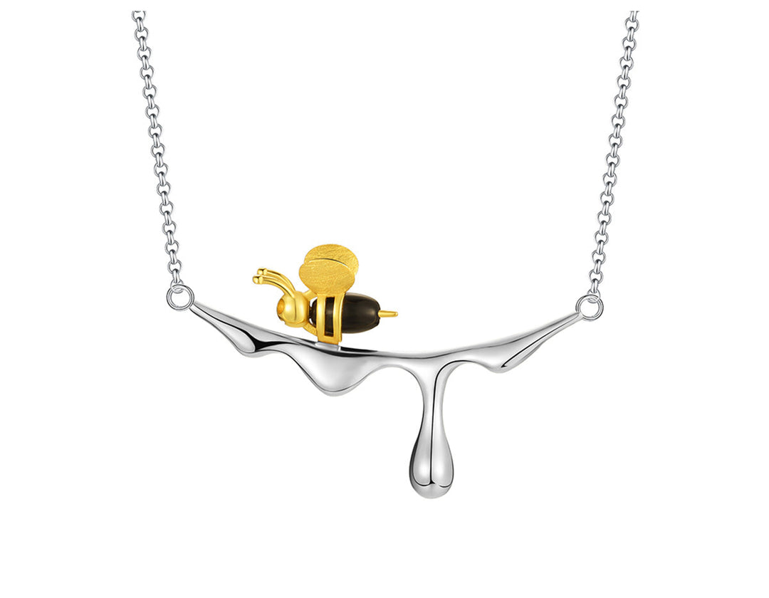 Collier en Miel Coule & Abeille