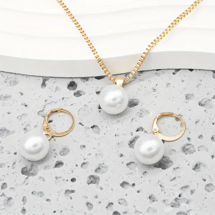 Ensemble de Collier en Perles Élégant et Gracieux