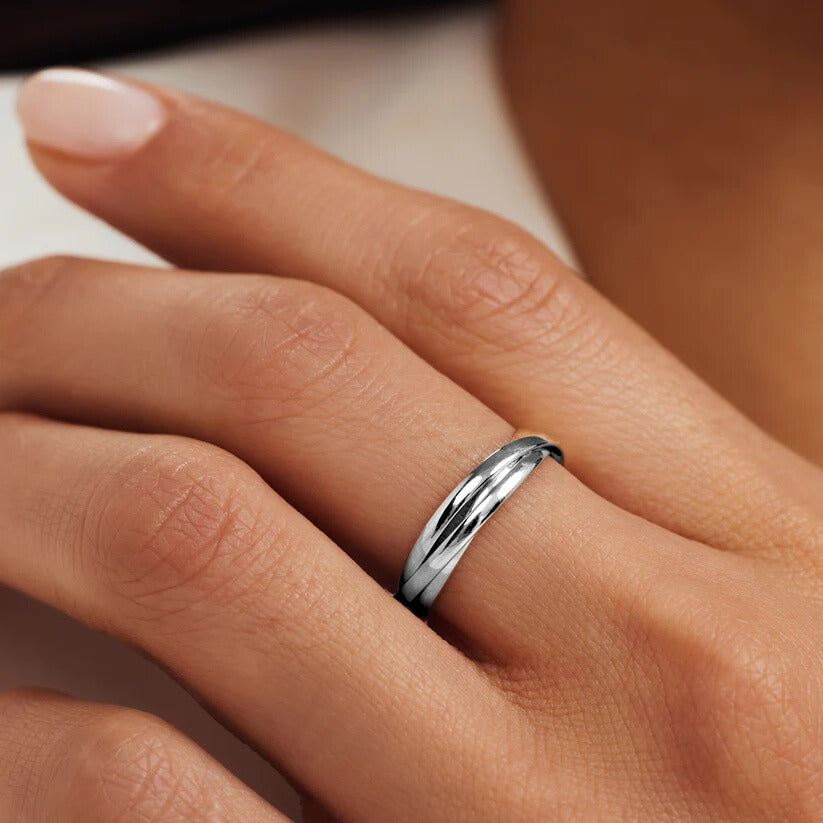 Bague Trielle Léna | Or Blanc