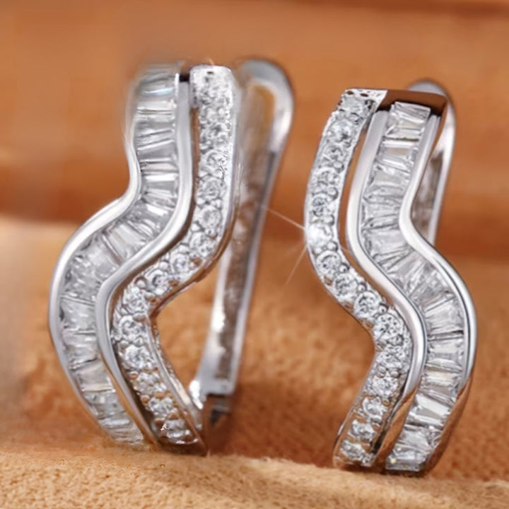 Boucles d'oreilles Silver Wave