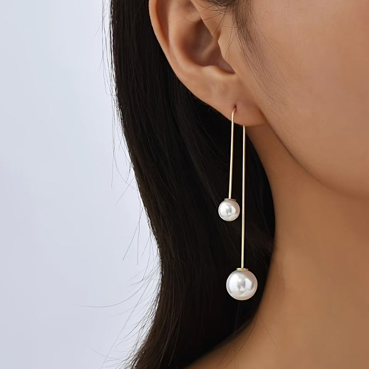 Boucles d'oreilles déclaratives en perles éclatantes