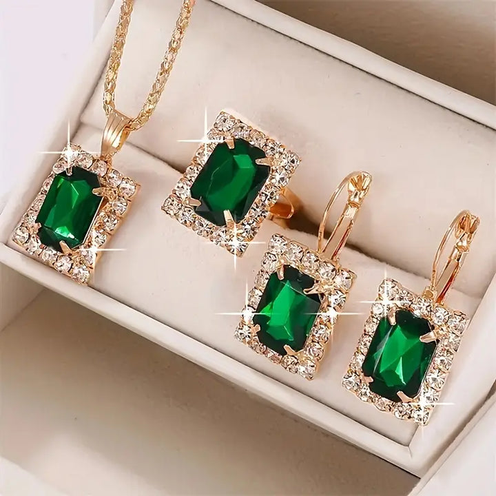 Bijoux Sylvara Greenveil émeraude | Or Blanc