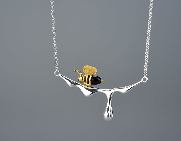 Collier en Miel Coule & Abeille