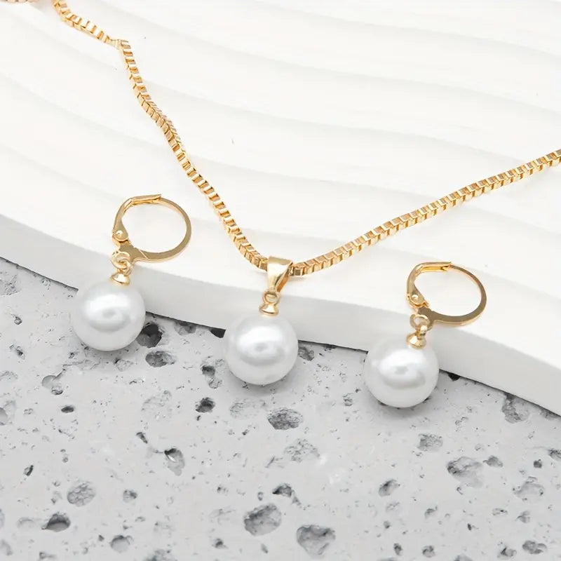 Ensemble de Bijoux en Perles Dorées | Or