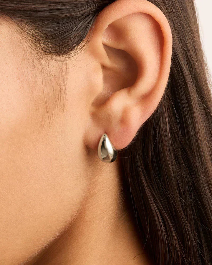 Boucles d'oreilles Mato | Or blanc
