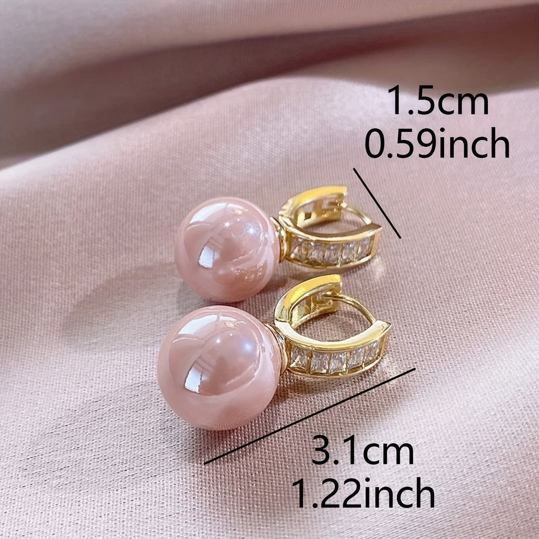 Boucles d'oreilles en perles de rose