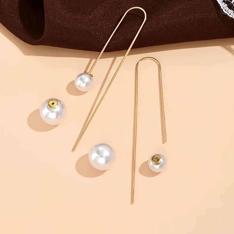 Boucles d'oreilles déclaratives en perles éclatantes