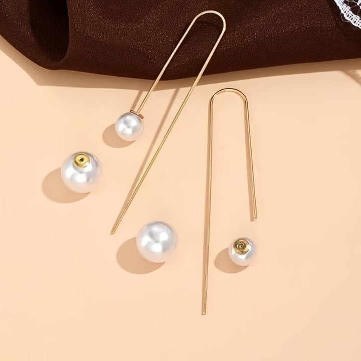 Boucles d'oreilles déclaratives en perles éclatantes