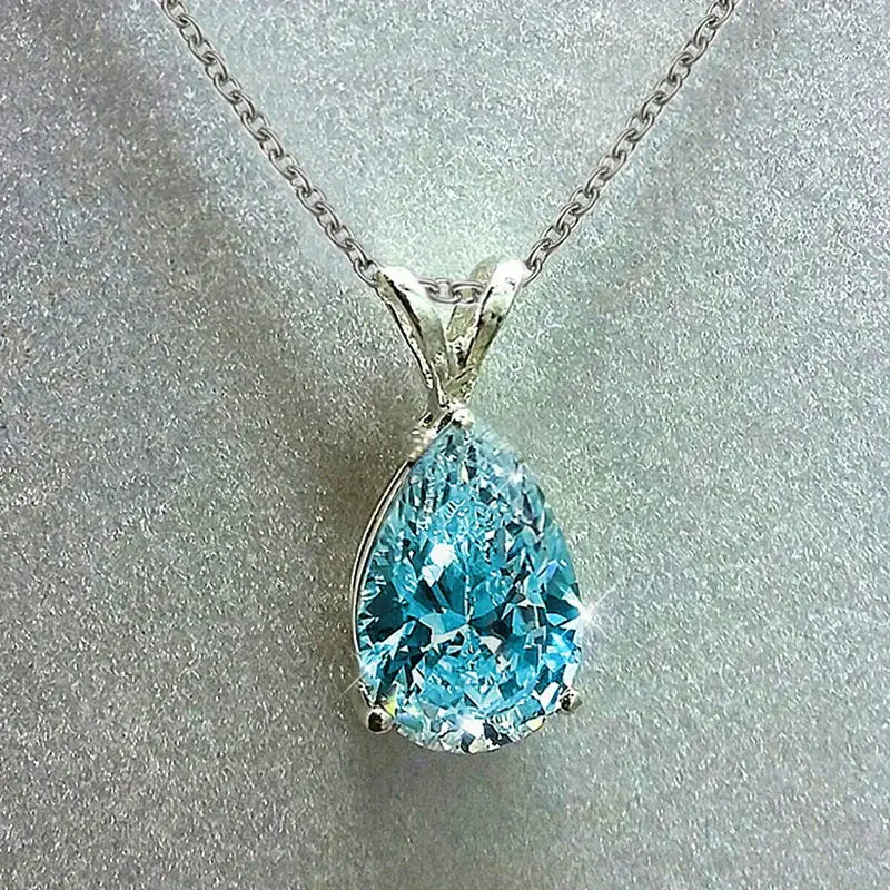 Collier Tear de l'Océan | Or Blanc