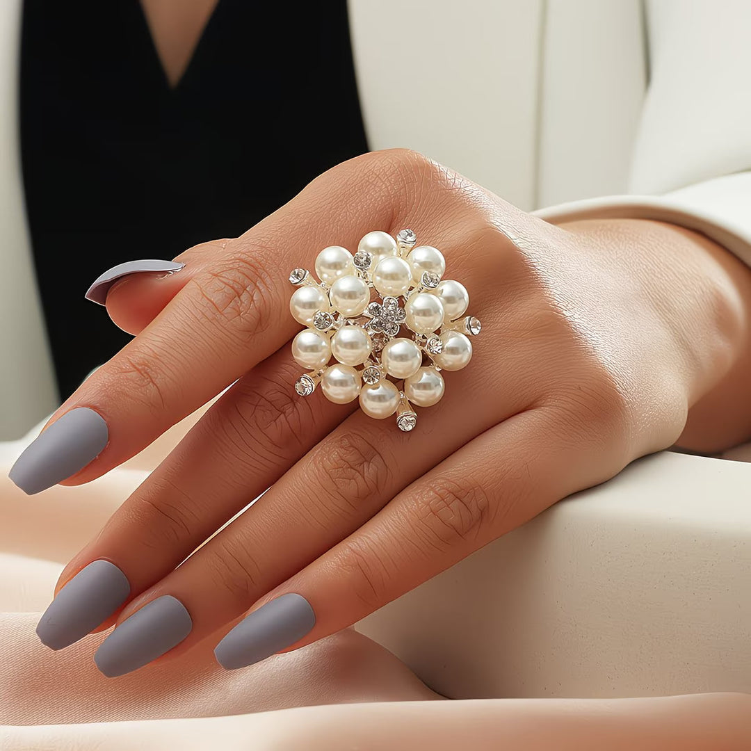 Bague Ajustable Pearl Bloom