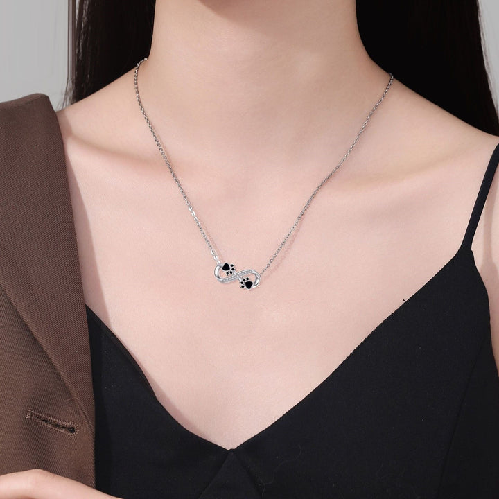 Collier Infinity Patte avec Zirconia