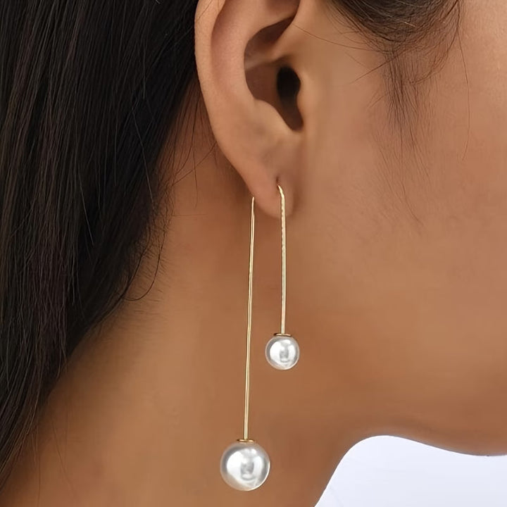 Boucles d'oreilles déclaratives en perles éclatantes