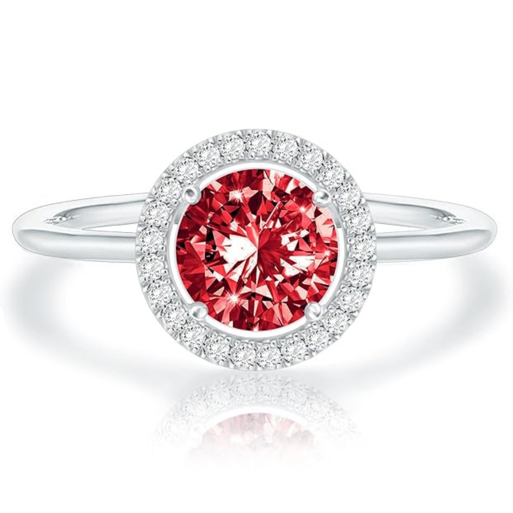 Bague Ruby Promesse Éclat Crimsone | Or Blanc