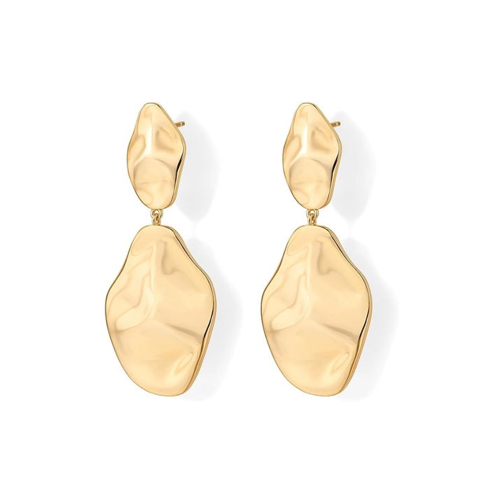 Boucles d'oreilles Vague Ripple | Or