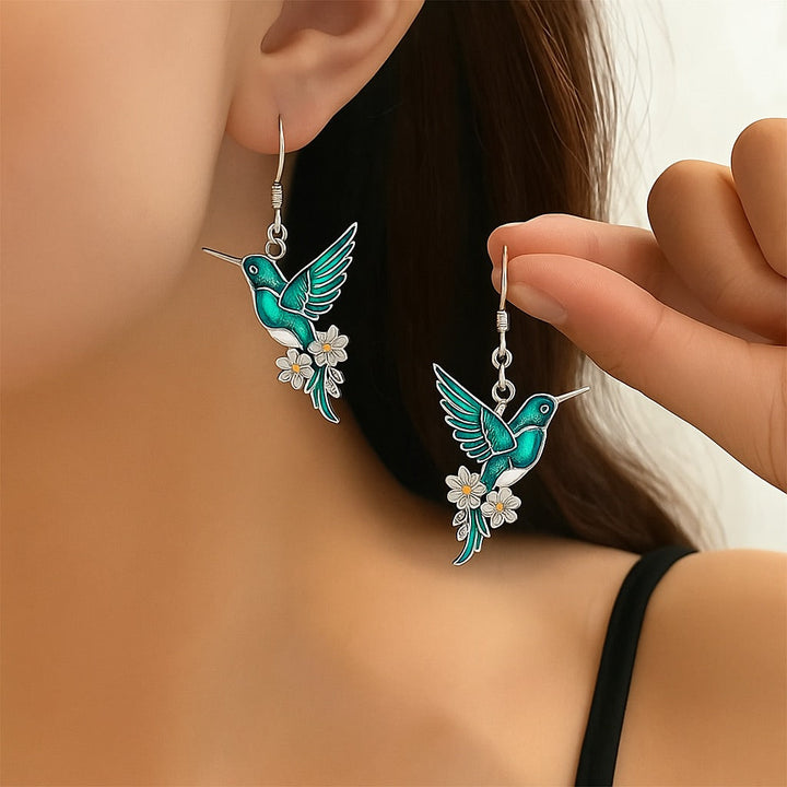 Magnifique collier Colibri avec boucles d'oreilles bonus – Offre limitée