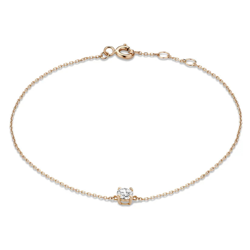 Bracelet Cléa en Pierre | Or Blanc