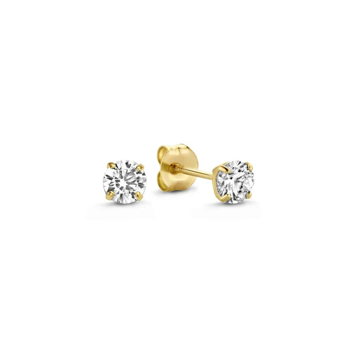 Boucles d'Oreilles en Pierre Larmes de Lune | Or Blanc
