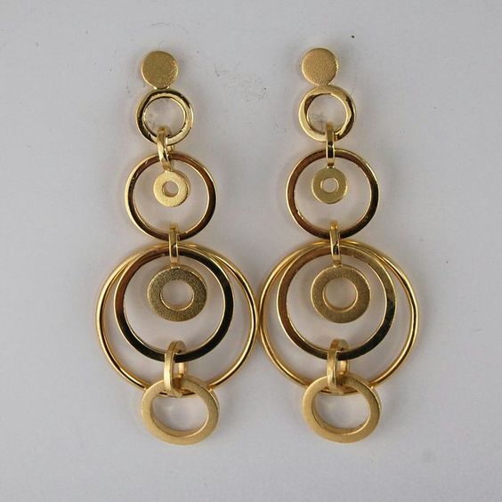 Boucles d'oreilles vintage en or