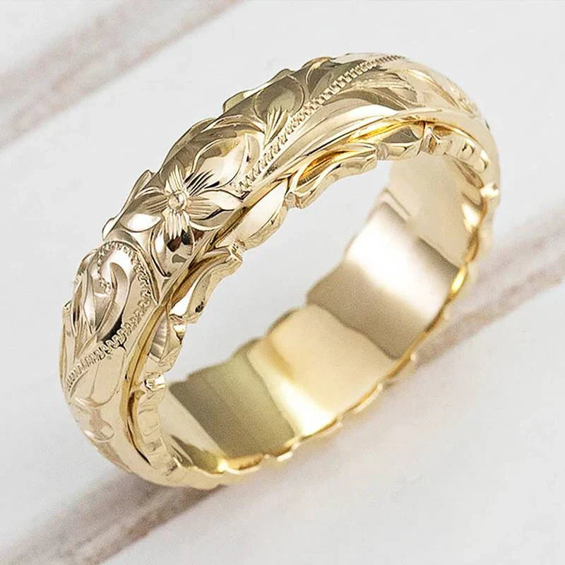 Bague Fleur Antique en Or | Or