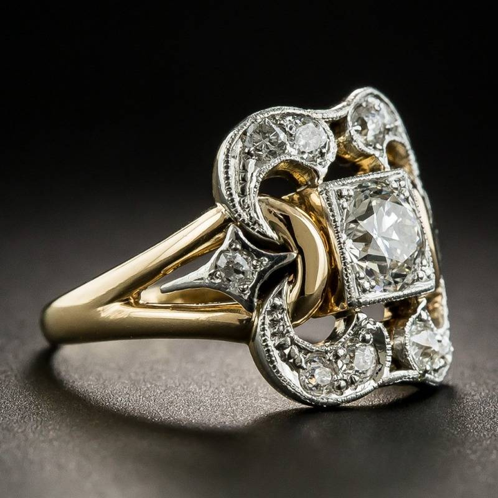 Bague en Zirconia Vintage